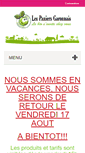 Mobile Screenshot of lespaniersgaronnais.com
